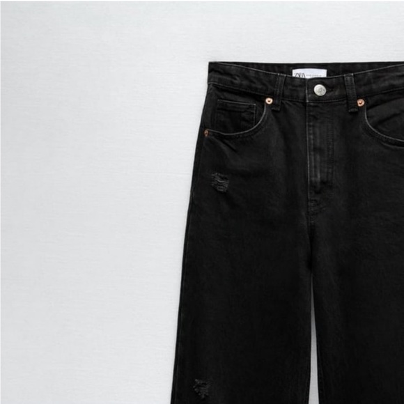 WIDE LEG BLACK ZARA JEANS!! - Picture 5 of 5